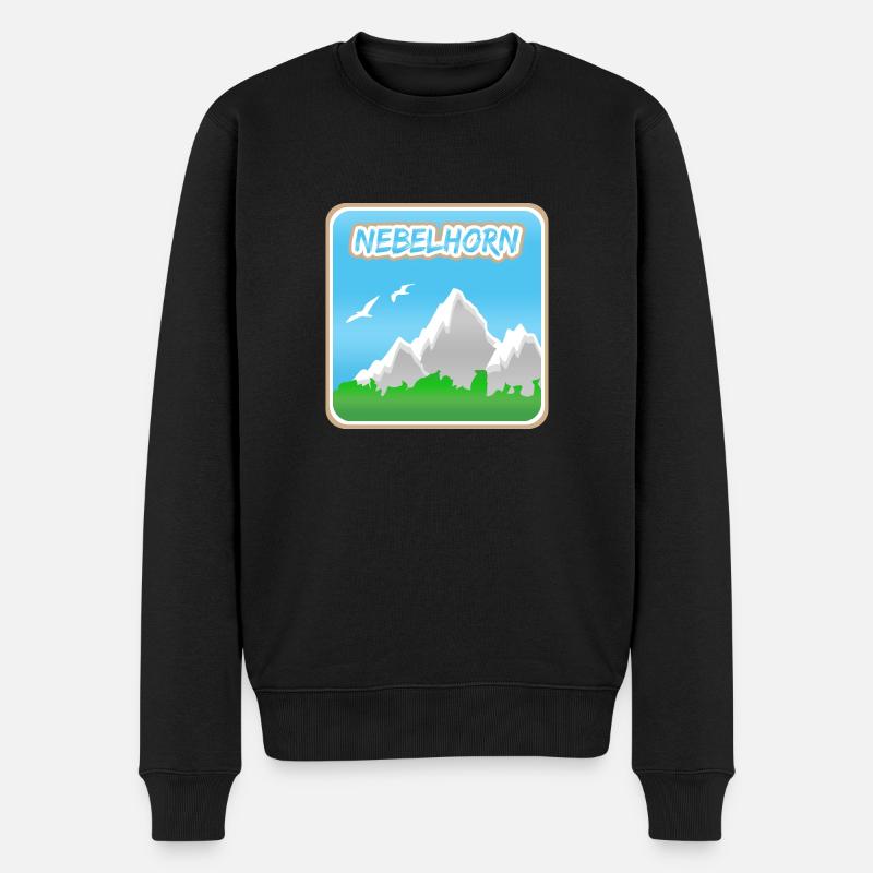 Nebelhorn comme alpiniste - Pull Premium bio Homme - noir