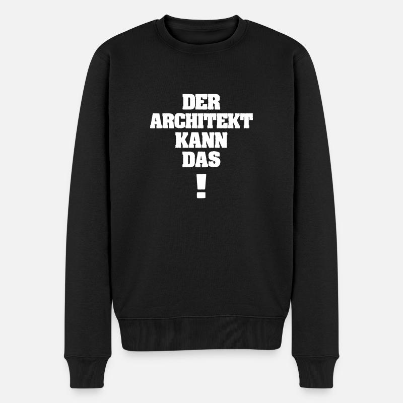 L’architecte comme drôle - Pull Premium bio Homme - noir