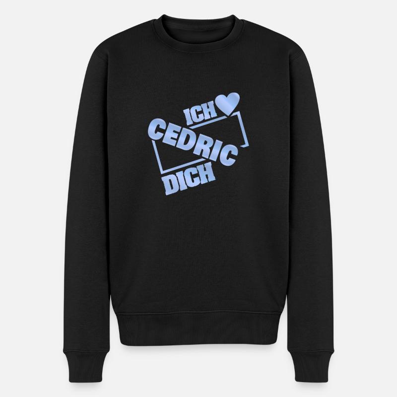 Couple Cedric - Männer Premium Bio Pullover - Schwarz
