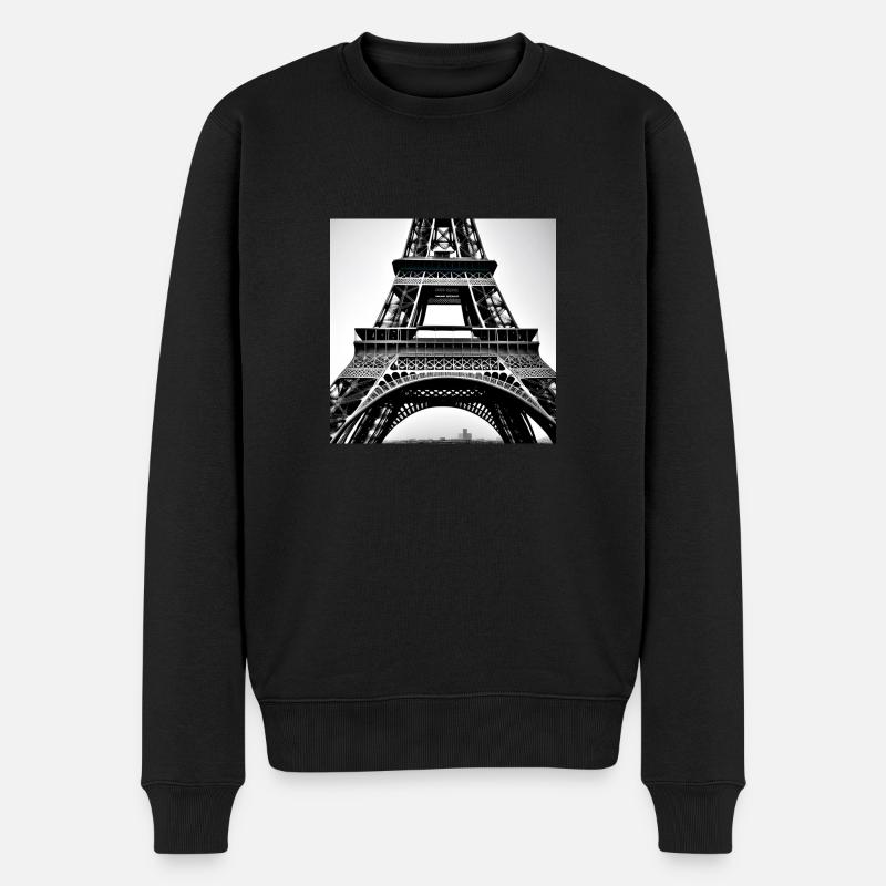 Elégance éternelle - Tour Eiffel à Paris - Pull Premium bio Homme - noir