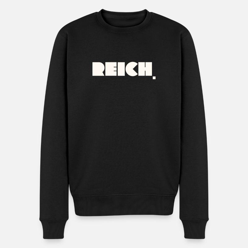 REICH - Männer Premium Bio Pullover - Schwarz