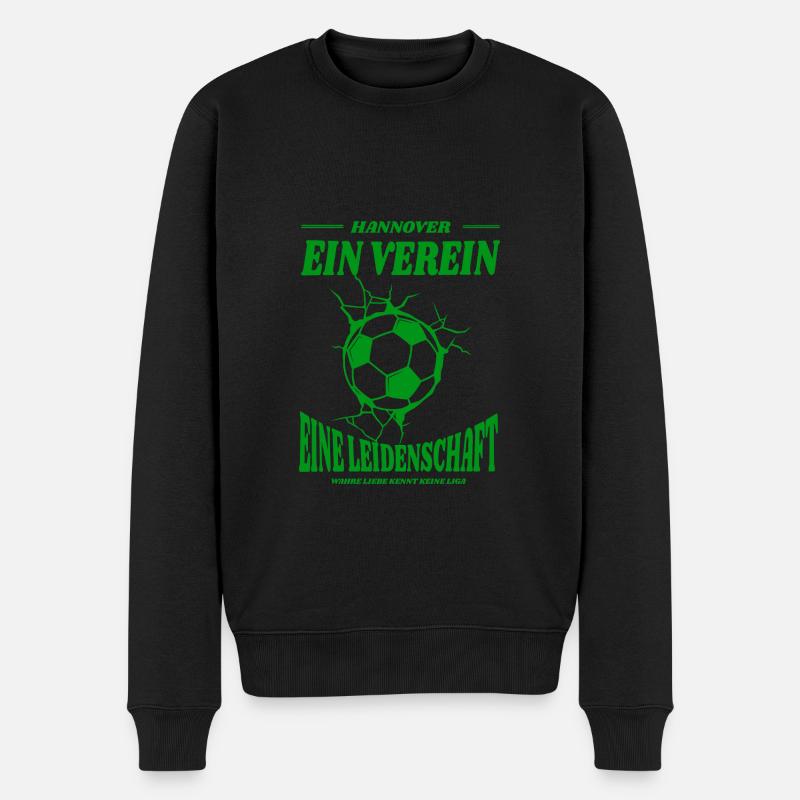 Hannover Fußball Spruch Geschenk - Männer Premium Bio Pullover - Schwarz