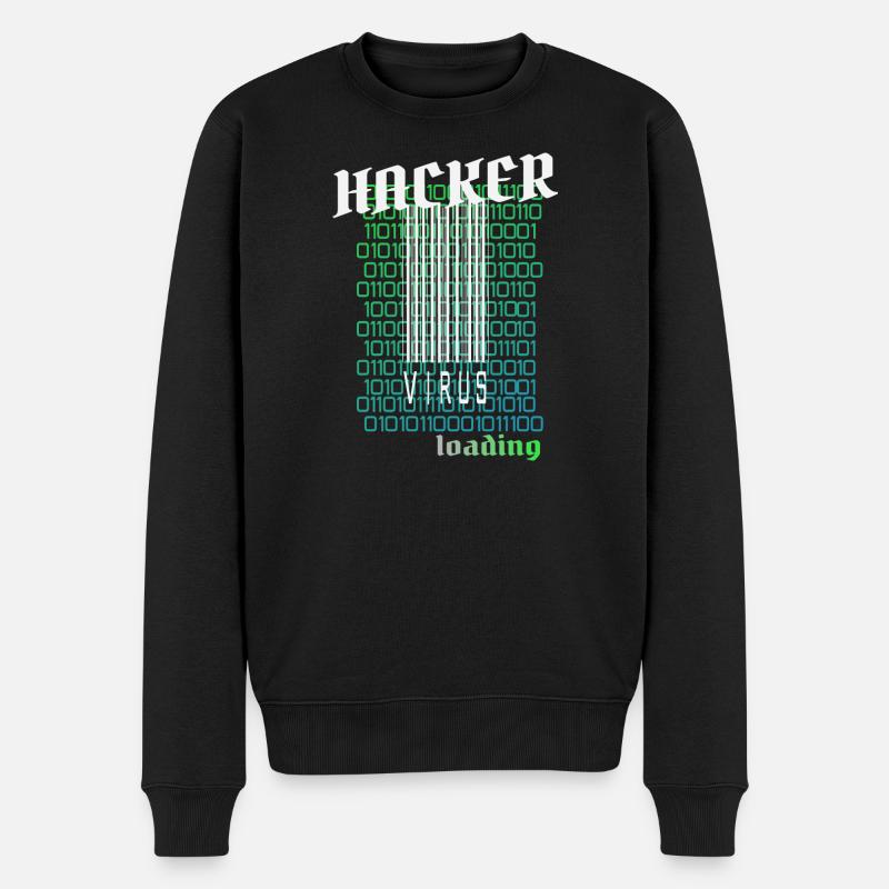 Anonymous, hacker - Men's Premium Organic Jumper - black
