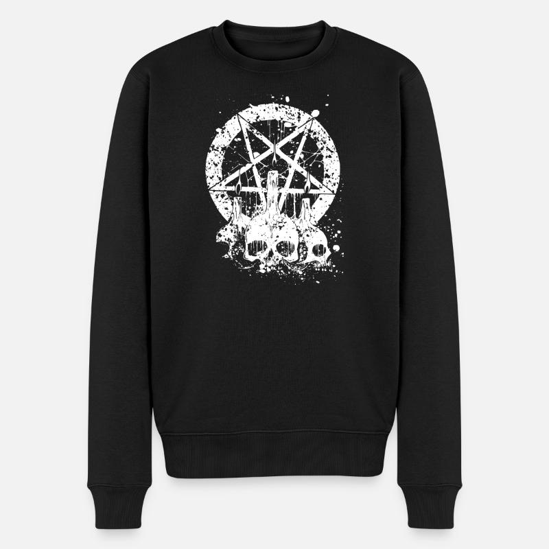 Gothique Skull - Pull Premium bio Homme - noir
