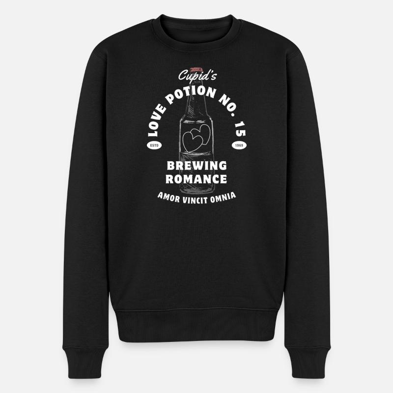 Amor-Trank Nr. 15 Romanzen-Trank - Männer Premium Bio Pullover - Schwarz