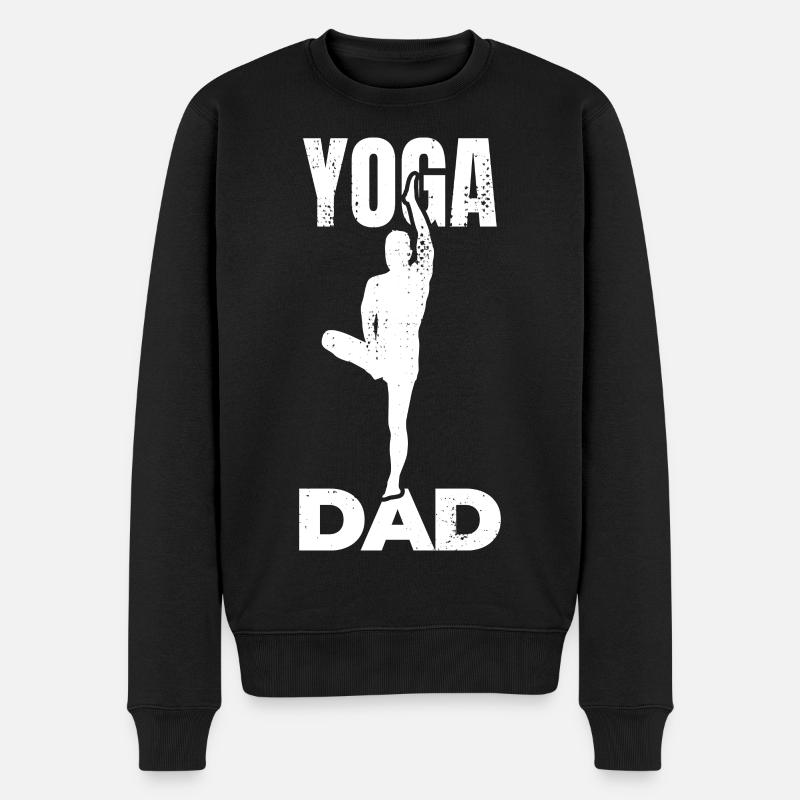Papa Yoga - Pull Premium bio Homme - noir