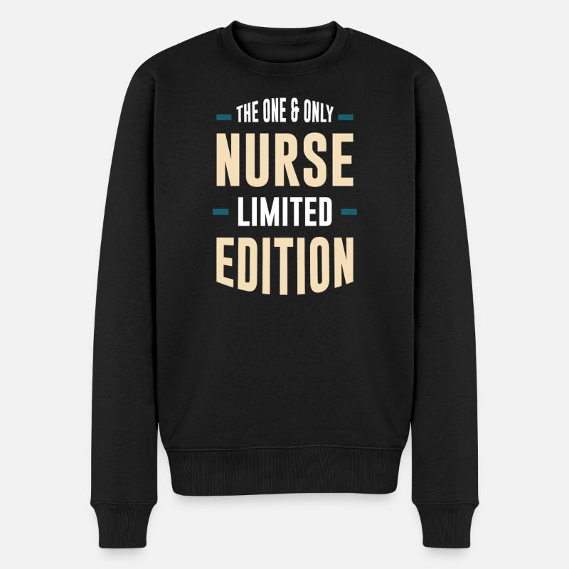 Nurse Limited Edition - Männer Premium Bio Pullover - Schwarz