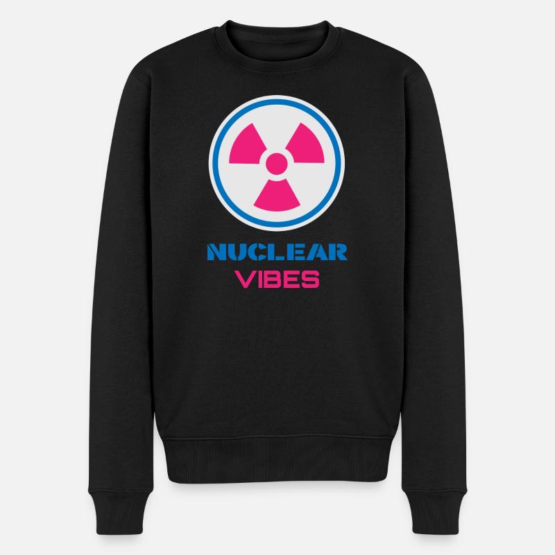Vibes Nucléaires Positives - Pull Premium bio Homme - noir
