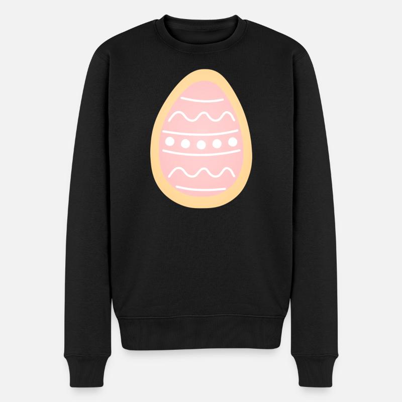 Biscuit Œuf de Pâques pastel - Pull Premium bio Homme - noir