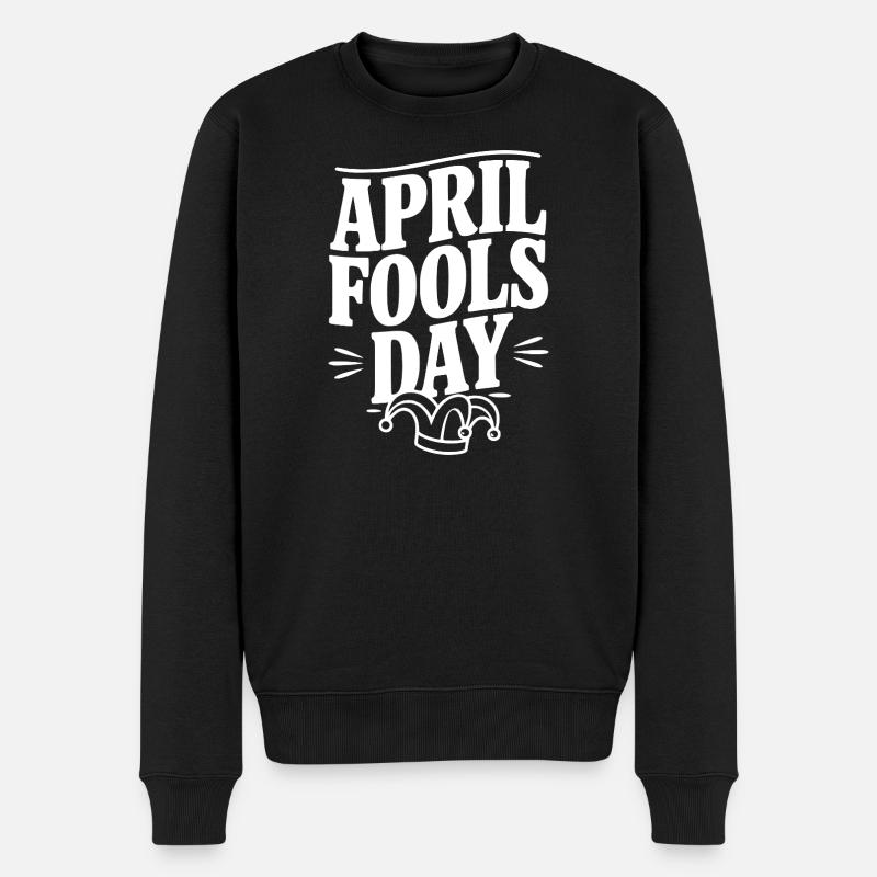 Aprilscherz - Männer Premium Bio Pullover - Schwarz