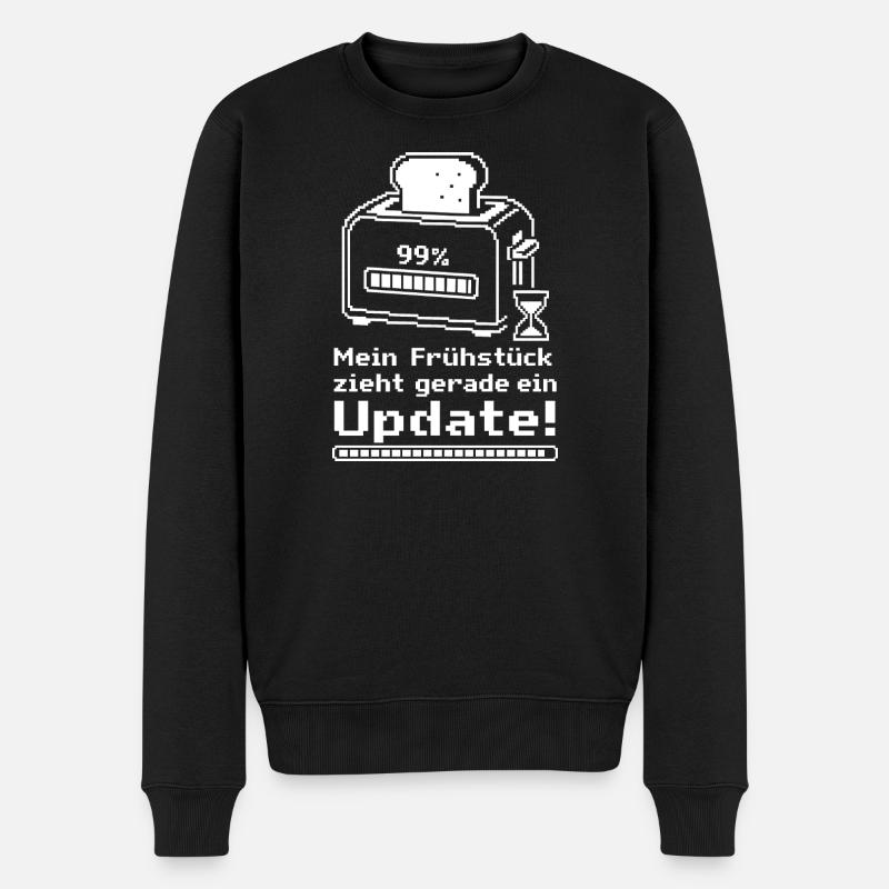 Smart Home Frühstück, Update Toaster - Männer Premium Bio Pullover - Schwarz