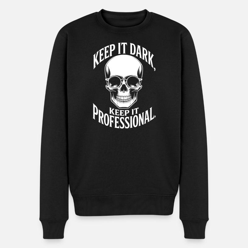 Dark Skull Pro : Restez professionnel - Pull Premium bio Homme - noir