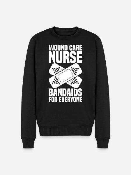 Wound Care Nurse - Men's Premium Organic Jumper - black
