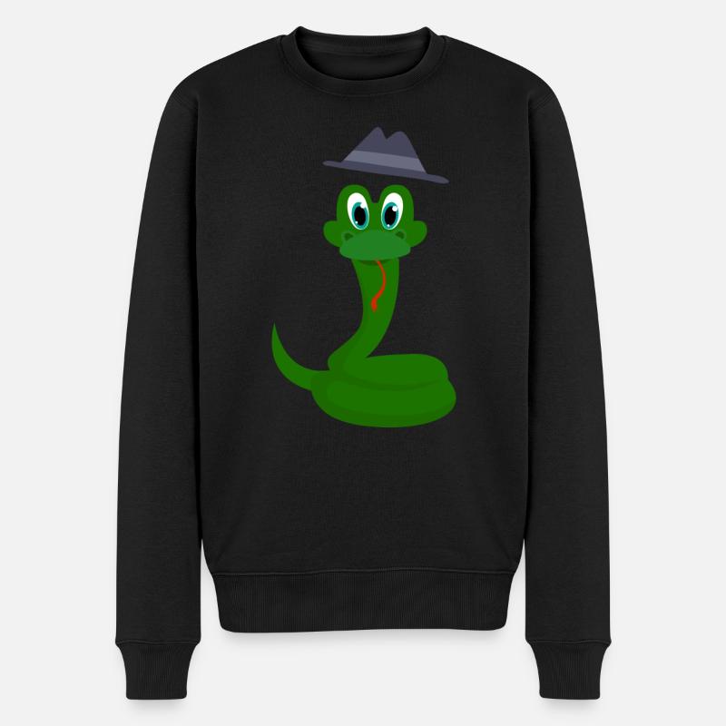 Serpent - Pull Premium bio Homme - noir