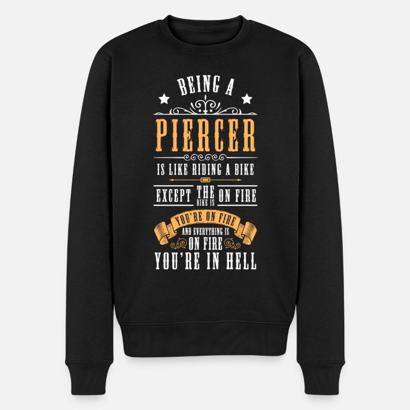 Profession Travail Piercing Studio - Pull Premium bio Homme - noir