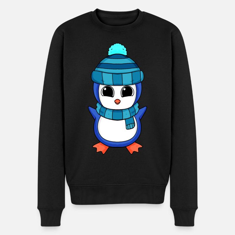 Penguin Penguins - Men's Premium Organic Jumper - black