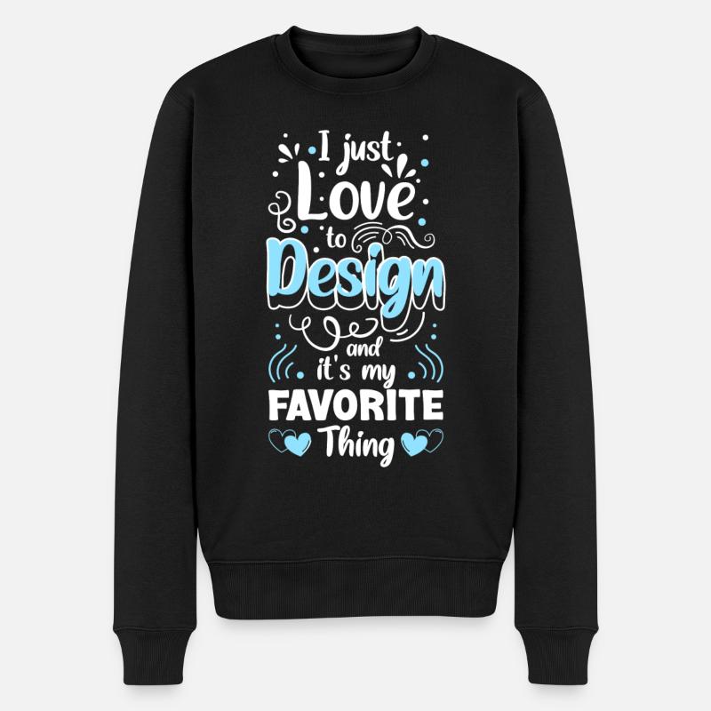 Illustrateur Dessinateur Dessin - Pull Premium bio Homme - noir