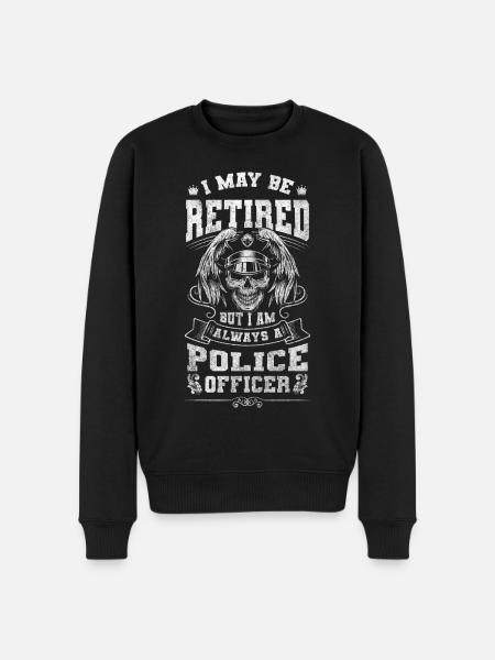 Polizei Uniform Jagd - Männer Premium Bio Pullover - Schwarz