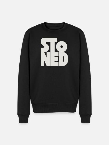 Stoned - Männer Premium Bio Pullover - Schwarz