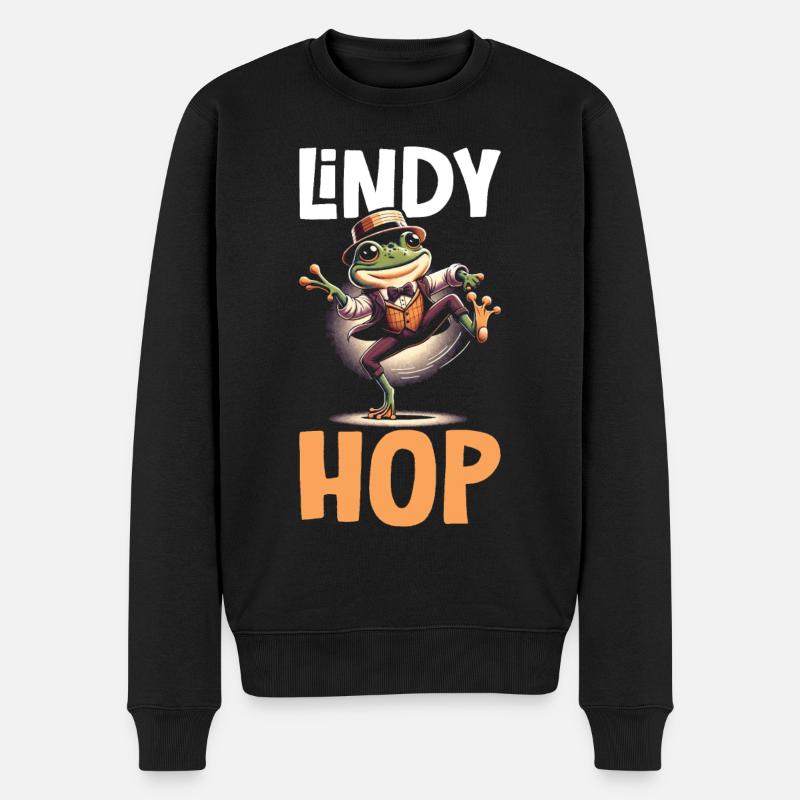 Danseur de Lindy Hop Danse Swing Danse - Pull Premium bio Homme - noir