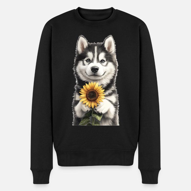 Alaskan Malamute - Männer Premium Bio Pullover - Schwarz