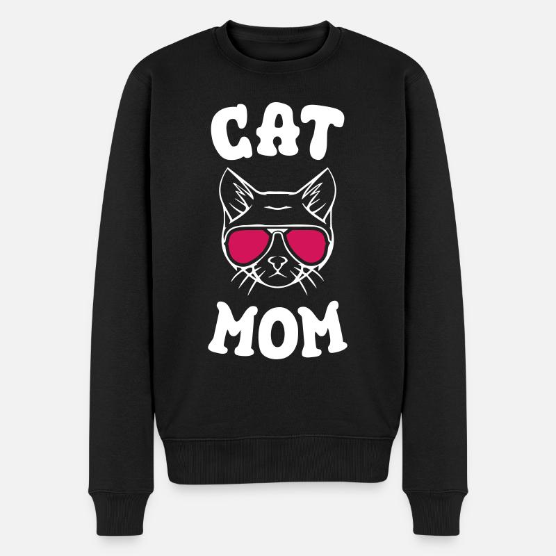 Maman chat - Pull Premium bio Homme - noir