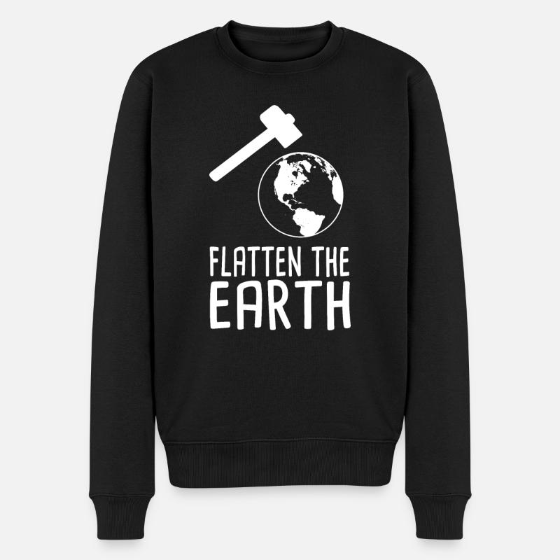 Aplatir la Terre - Pull Premium bio Homme - noir