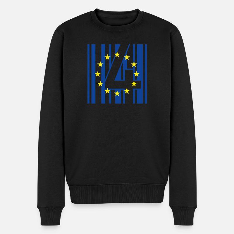 B4RCODE. EU - Men's Premium Organic Jumper - black