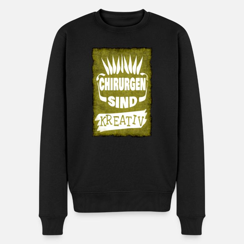 chirurgen - Männer Premium Bio Pullover - Schwarz