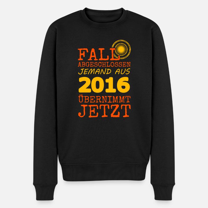 abgeschlossen 2016 - Männer Premium Bio Pullover - Schwarz