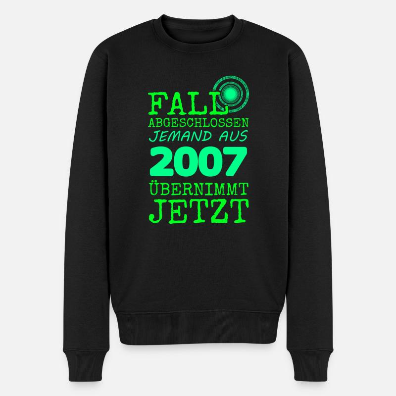 2007 - Männer Premium Bio Pullover - Schwarz