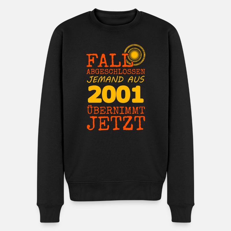 abgeschlossen 2001 - Männer Premium Bio Pullover - Schwarz