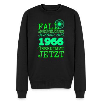 Fall 1966 - Männer Premium Bio Pullover - Schwarz - Vorne - Nico (187cm)