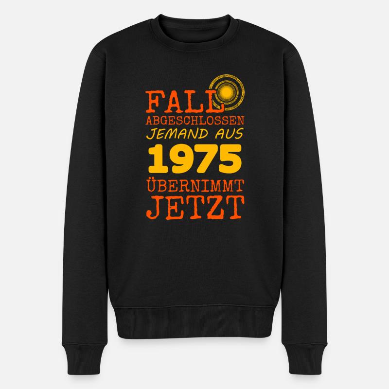 1975 1975 - Männer Premium Bio Pullover - Schwarz