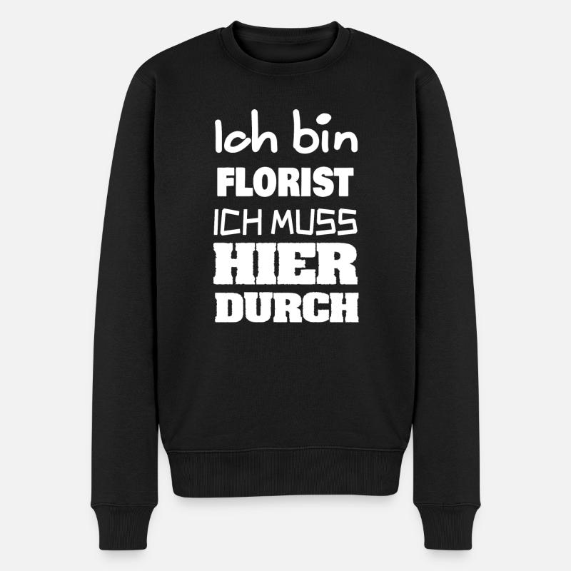 Florist als Beruf - Männer Premium Bio Pullover - Schwarz