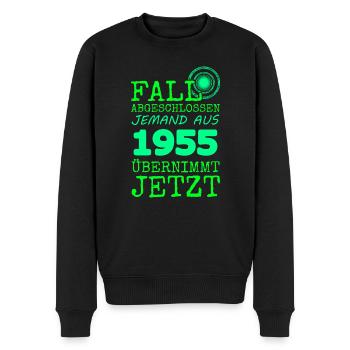 achevé en 1955 - Pull Premium bio Homme - noir - Devant - Nico (187cm)