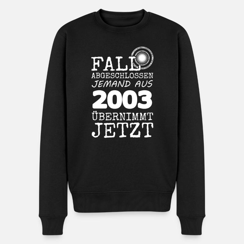 Fall 2003 - Männer Premium Bio Pullover - Schwarz