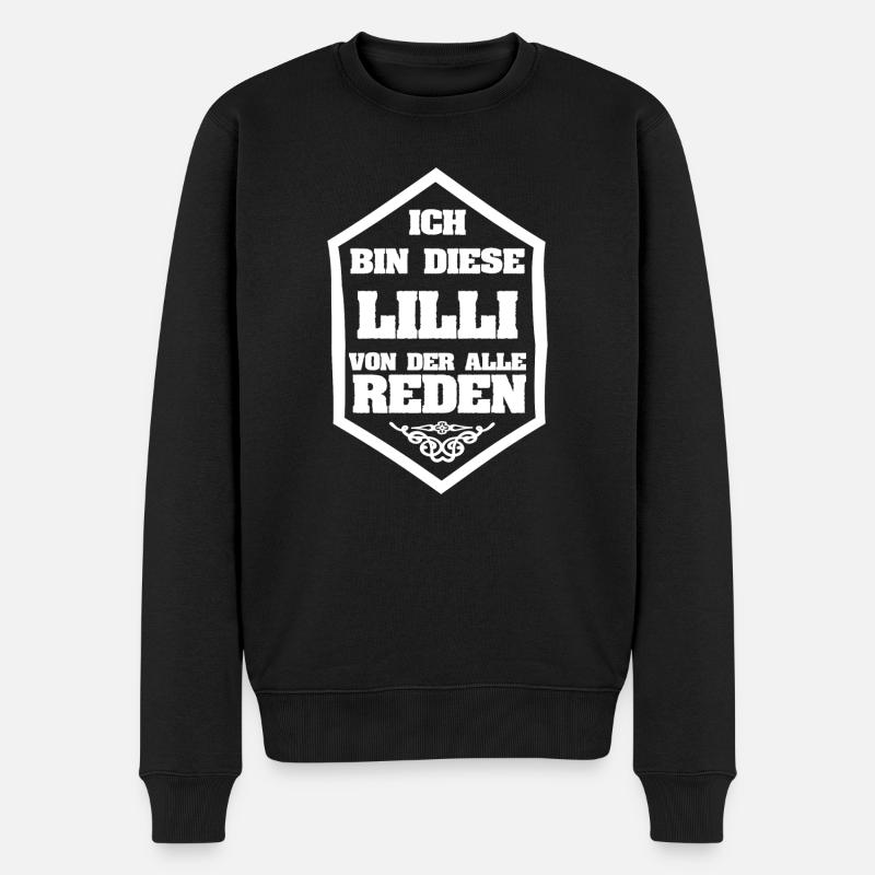 Geschenk für Lilli - Männer Premium Bio Pullover - Schwarz