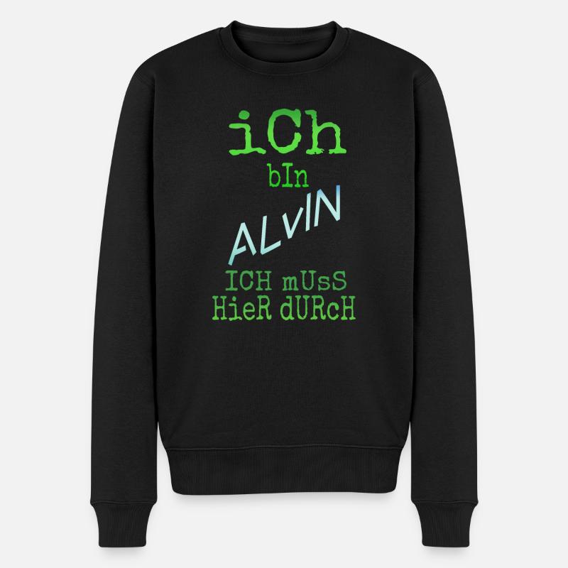 Alvin dans le rôle d’Alvin - Pull Premium bio Homme - noir