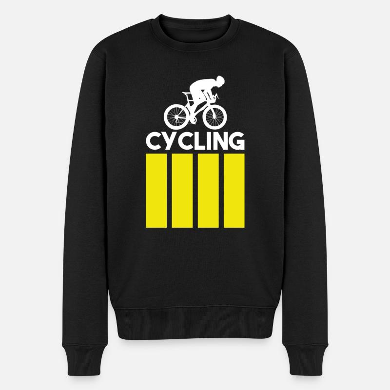 Cycling - Modern - Männer Premium Bio Pullover - Schwarz