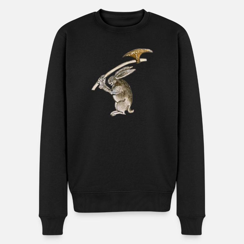 Killer Rabbit - Männer Premium Bio Pullover - Schwarz