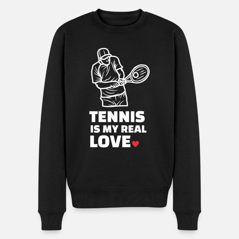 J’adore le tennis - Pull Premium bio Homme - noir