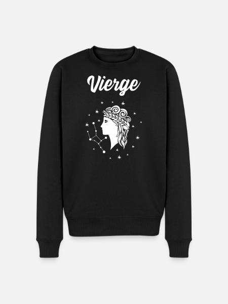 Vierge signe du zodiaque. - Pull Premium bio Homme - noir