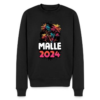 Malle 2024 Voyage de vacances coloré - Pull Premium bio Homme - noir - Devant - Nico (187cm)