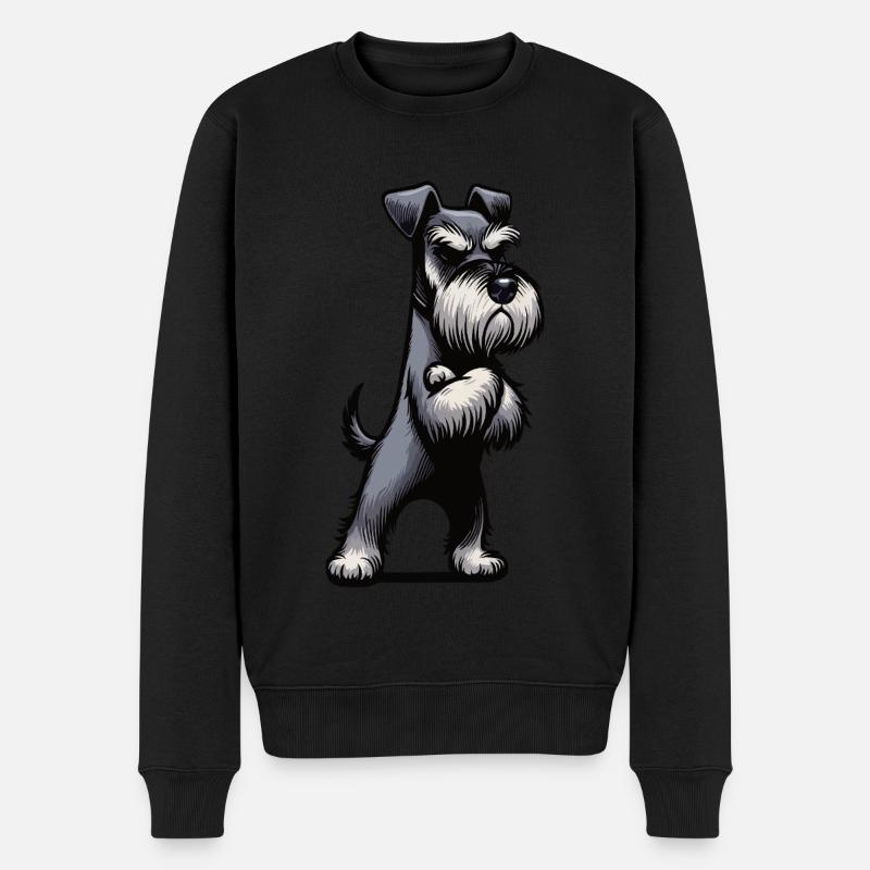 Schnauzer Riesenschnauzer Schnauzerbesitzer - Männer Premium Bio Pullover - Schwarz