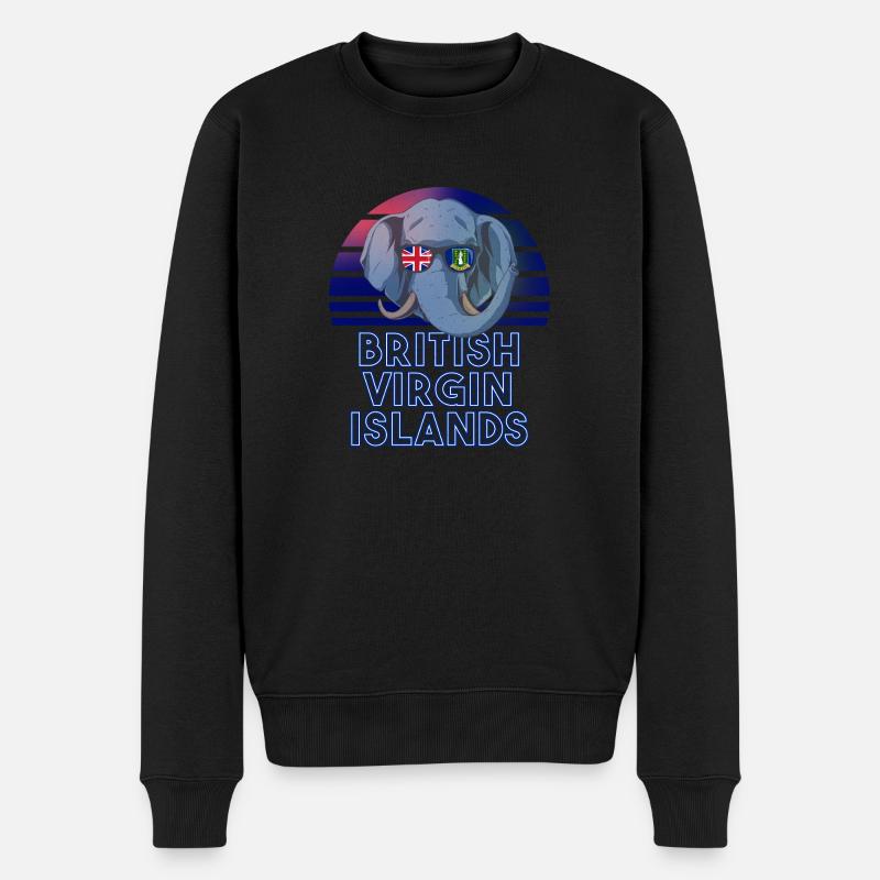 Îles Vierges britanniques - Pull Premium bio Homme - noir