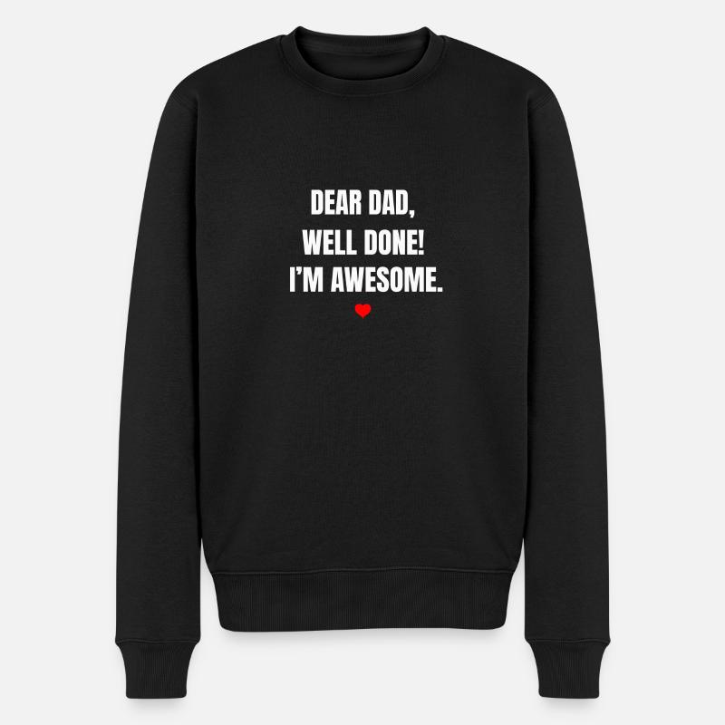Fête des Pères - Pull Premium bio Homme - noir