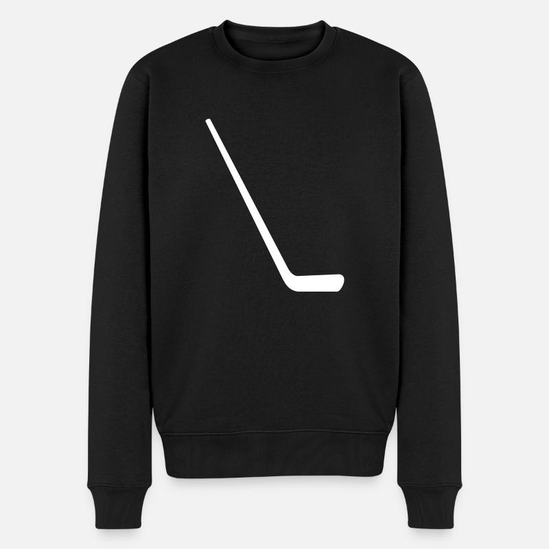 bâton de hockey - Pull Premium bio Homme - noir