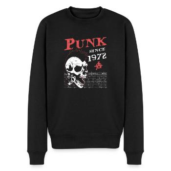 52 Jahre alt und immer noch Punk, Punks nicht tot, Punk - Männer Premium Bio Pullover - Schwarz - Vorne - Nico (187cm)