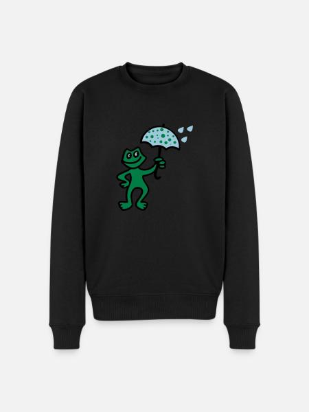 Weatherman - Rain - Men's Premium Organic Jumper - black